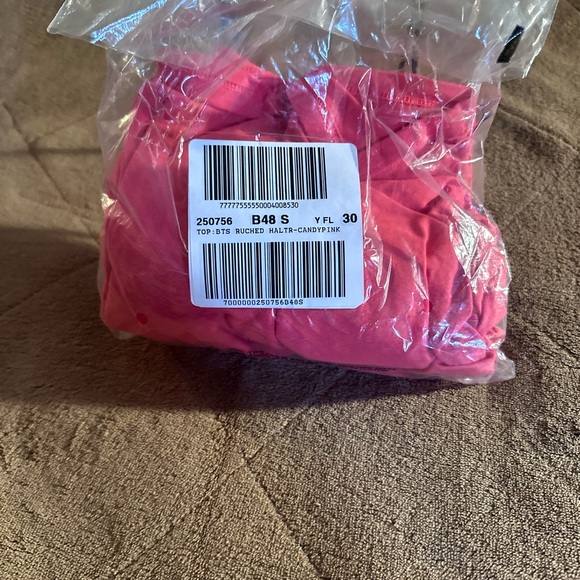 NWOT VICTORIA’S SECRET RIB LACE PINK TOP (LARGE) - Picture 4 of 7